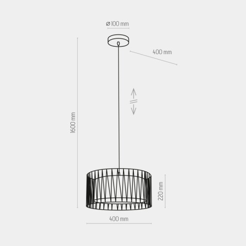 Люстра подвесная TK-Lighting harmony black 1654 черный ( 4017155 )