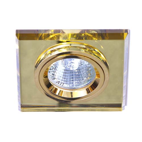 Вбудований світильник Feron 8170-2 жовтий золото ( 4010100 )