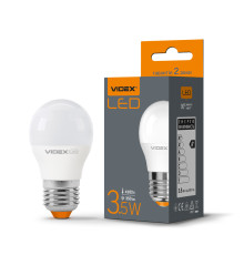 LED лампа VIDEX G45e 3.5W E27 4100K