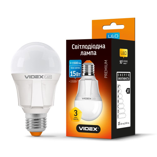 LED лампа VIDEX A60 15W E27 4100K ( 4014033 )