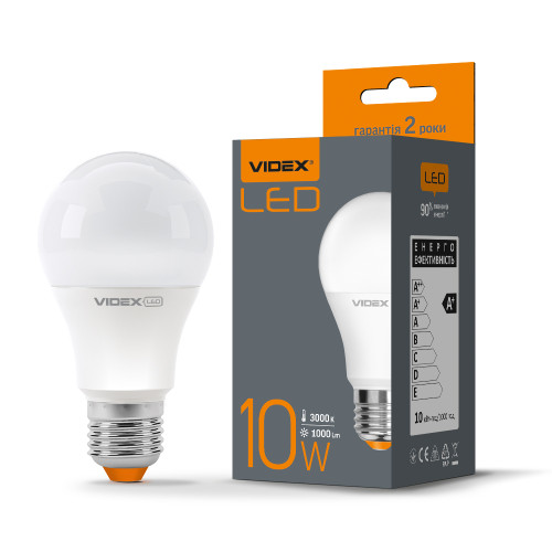 LED лампа VIDEX A60e 10W E27 3000K ( 4014049 )
