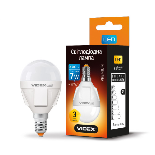 LED лампа VIDEX PREMIUM G45 7W E14 4100K ( 4014071 )