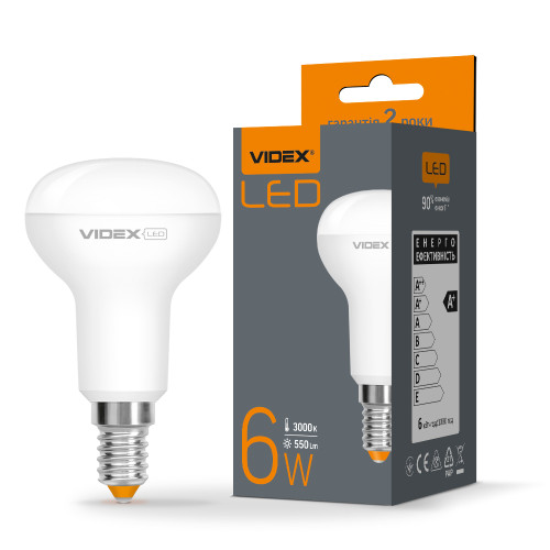 LED лампа VIDEX R50e 6W E14 3000K ( 4014077 )