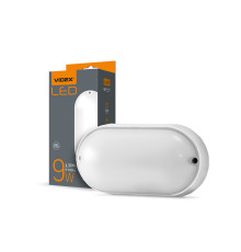 LED светильник IP65 овальный VIDEX 9W 5000K белый овальный VIDEX 9W 5000K