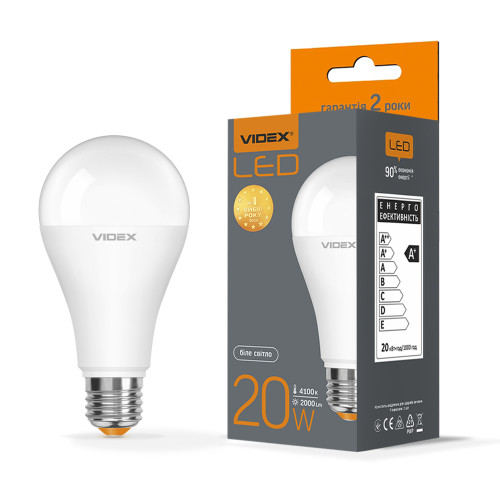 LED лампа VIDEX A65e 20W E27 4100K ( 4014105 )
