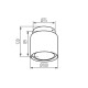 Стельовий точковий світильник SONOR GU10 ( 4014891 )