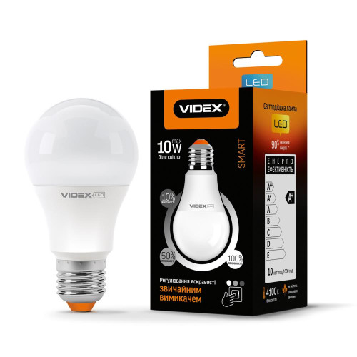 LED лампа с регулировкой яркости VIDEX A60eD3 10W E27 4100K ( 4014111 )