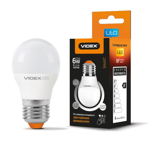 LED лампа VIDEX G45eD3 6W E27 4100K 220V ( 4014113 )