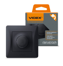 Димер 600Вт чорний графіт VIDEX BINERA