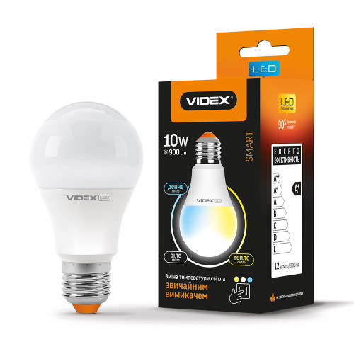 LED лампа с регулировкой цветности VIDEX A60eC3 10W E27 ( 4014125 )