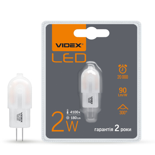 LED лампа VIDEX G4e 2W G4 4100K ( 4014134 )