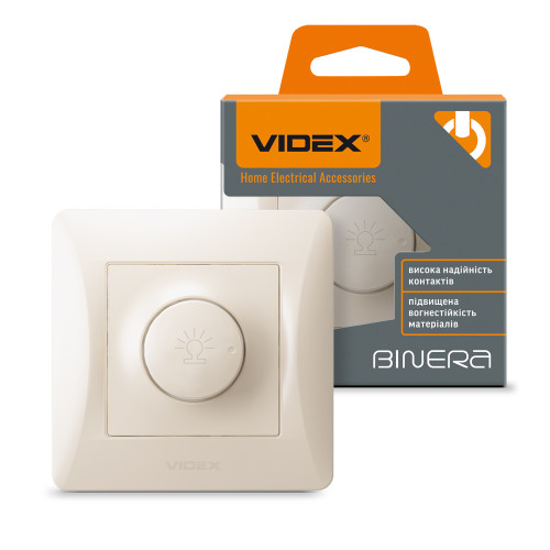 Димер 600Вт кремовий VIDEX BINERA ( 4014138 )