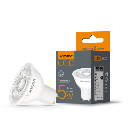 LED лампа VIDEX MR16eL 5W GU10 4100K ( 4014160 )