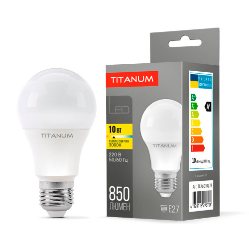 LED лампа TITANUM A60 10W E27 3000K ( 4014161 )