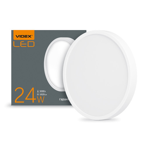 LED Світильник круглий накладний VIDEX 24W 5000K ( 4014163 )