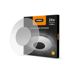 LED світильник акриловий круглий VIDEX 24W 4100K