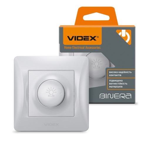 Димер 600Вт срібний шовк VIDEX BINERA ( 4014166 )