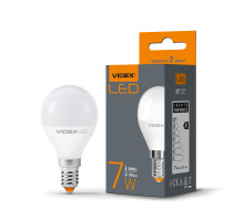 LED лампа VIDEX G45e 7W E14 3000K