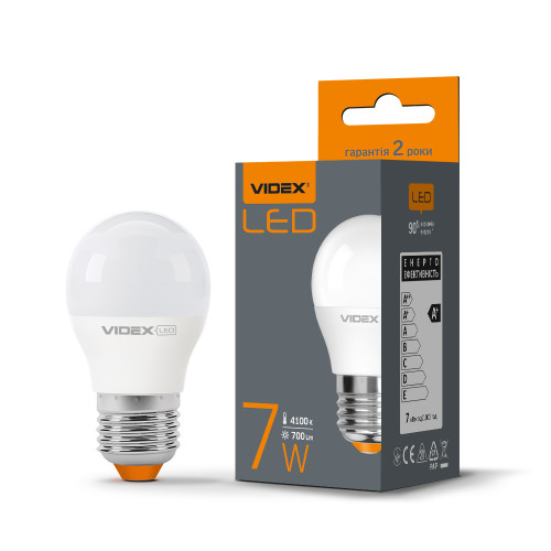 LED лампа VIDEX G45e 7W E27 4100K ( 4014176 )