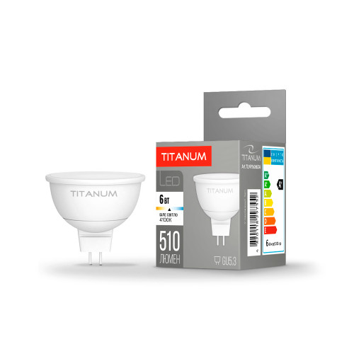 LED лампа TITANUM MR16 6W GU5.3 4100K ( 4014191 )