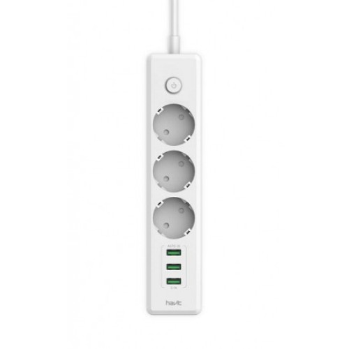 Мережевий фільтр - подовжувач HAVIT HV-SP8813 3USB роз'єми, 32 мм ( 4014197 )