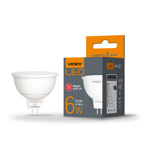 LED лампа VIDEX MR16e 12V 6W GU5.3 4100K LED лампа VIDEX MR16e 12V 6W GU5.3 4100K ( 4014204 )