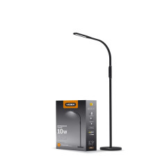 LED торшер напольный VIDEX VL-TF0701B 10W 3000-5500K 220V