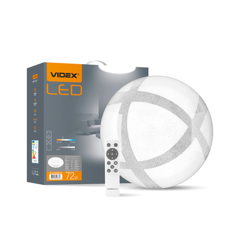 LED світильник функціональний круглий VIDEX GLANZ 72W 2800-6200K ( 4014256 )