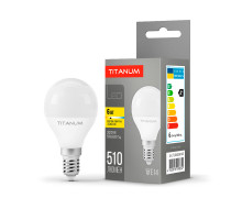 LED лампа TITANUM G45 6W E14 3000K