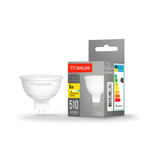LED лампа TITANUM MR16 6W GU5.3 3000K ( 4014264 )