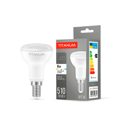 LED лампа TITANUM R50 6W E14 4100K 220V ( 4014266 )