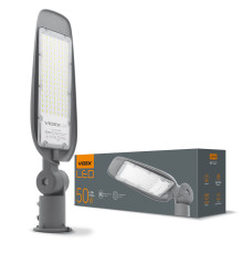LED уличный фонарь VIDEX (поворотный) 50W 5000K Серый