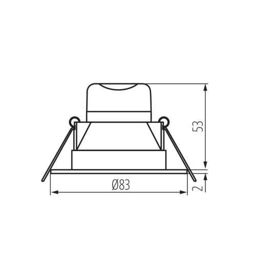 Світлодіодний точковий світильник IP44 IVIAN ( 4015097 )