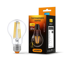 LED лампа VIDEX Filament A60F 10W E27 4100K