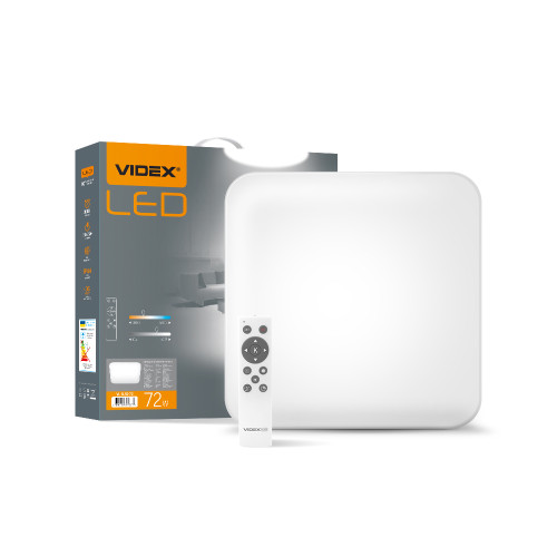 LED світильник функціональний квадратний VIDEX 72W 2800-6000K ( 4014296 )