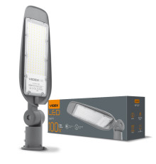 LED уличный фонарь VIDEX (поворотный) 100W 5000K Серый