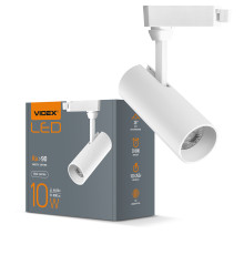 LED світильник трековий VIDEX 10W 4100K білий