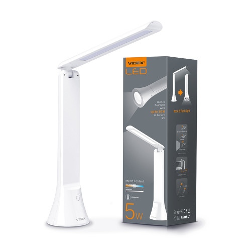 LED лампа настольная-фонарик VIDEX TF11W 5W 3000-5500K ( 4014327 )