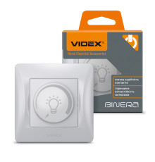 Димер LED 200Вт срібний шовк VIDEX BINERA