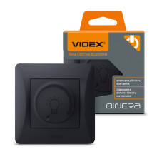 Димер LED 200Вт чорний графіт VIDEX BINERA