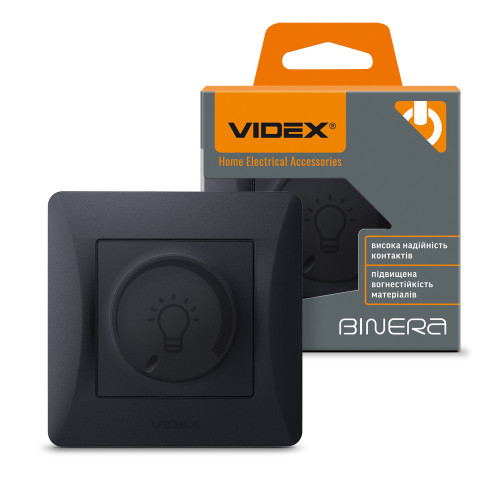 Диммер LED 200Вт черный графит VIDEX BINERA ( 4014338 )