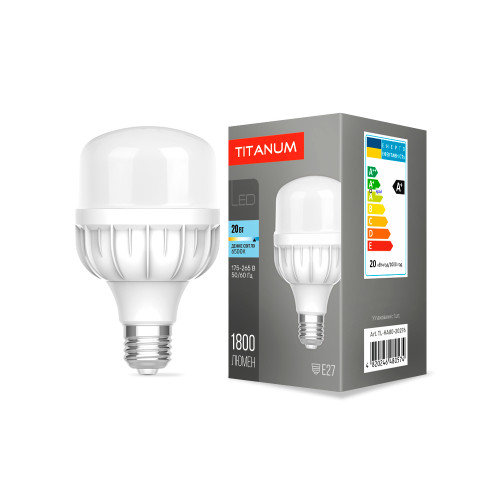 LED лампа TITANUM A80 20W E27 6500К ( 4014355 )