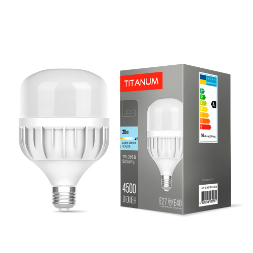 LED лампа TITANUM A138 50W E27 6500К ( 4014357 )