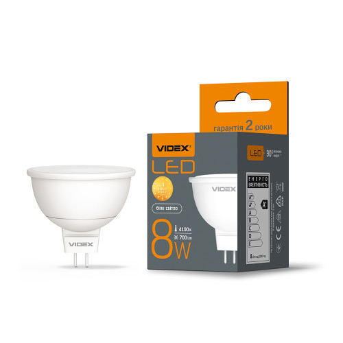 LED лампа VIDEX MR16e 8W GU5.3 4100K ( 4014358 )