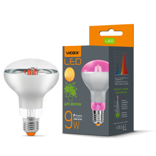 LED лампа VIDEX Filament R80FF 09W E27 1200K ( 4014360 )