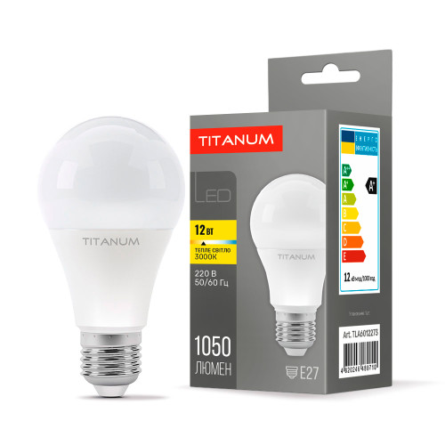LED лампа TITANUM A60 12W E27 3000K ( 4014365 )