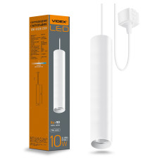 LED світильник підвісний трековий VIDEX 10W 4100K білий