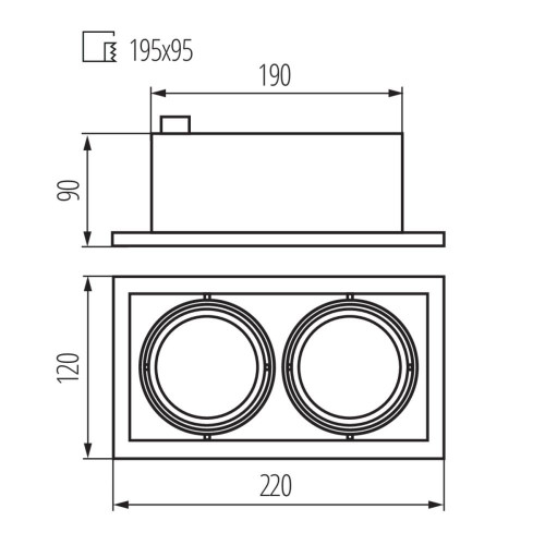 Стельовий точковий світильник MERIL ( 4015108 )