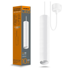 LED світильник підвісний накладний VIDEX 10W 4100K білий