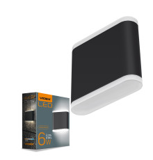 LED Светильник архитектурный AR06 IP54 VIDEX 6W 2700K черный